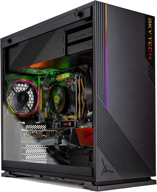 NEW SkyTech ST-AZURE-0477-B-AM Desktop PC Computer i7 RTX 3070 1TB SSD 32GB RAM