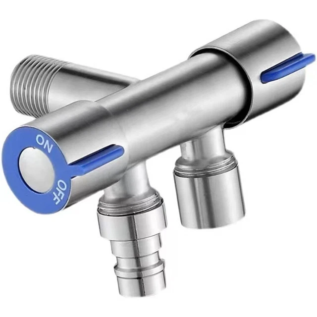 11) Robinet double poignée pour machine à laver de salle de bain avec valve tr