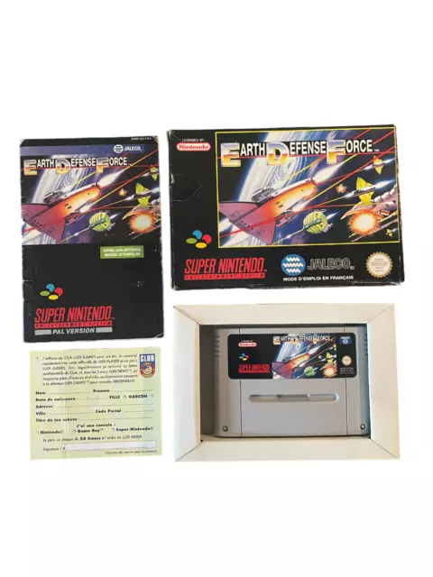 Earth Defense Force Super Nintendo SNES PAL FR FAH 100% ORIGINAL