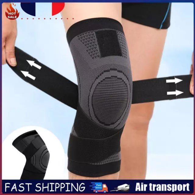 Breathable Sports Compression Knee Strap Elastic Knee Protective Pad (M) FR