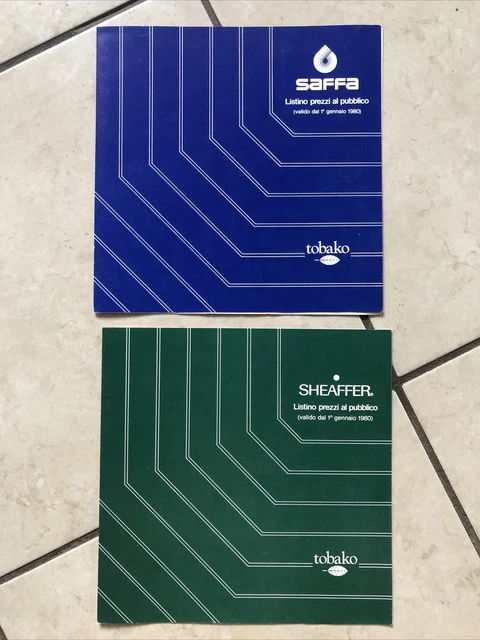 Catalogo Accendini e Penne Saffa Sheaffer 1980