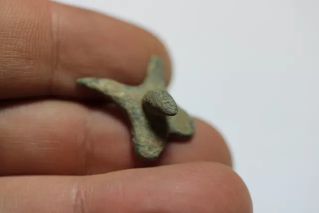 Zurqieh - As17639- Ancient Roman Bronze Phallus Amulet. 200 - 400  A.d