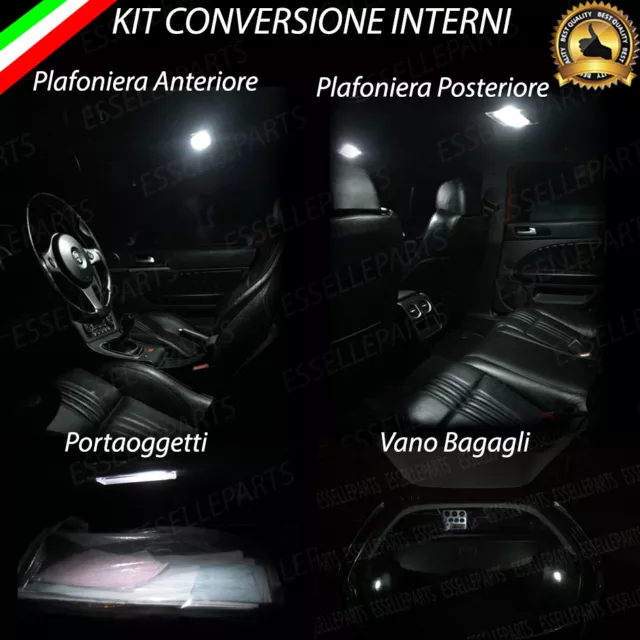 Kit Led Interni Alfa 159 Sw Conversione Interna Completa Canbus 6000K Bianco