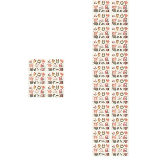 30 Sheets Aufkleber Für Weihnachts Atmosphäre Übertragen Kind Kinder Fälschen