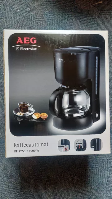Kaffeeautomat - AEG - KF 1250 - Kaffeemaschine - schwarz - neu