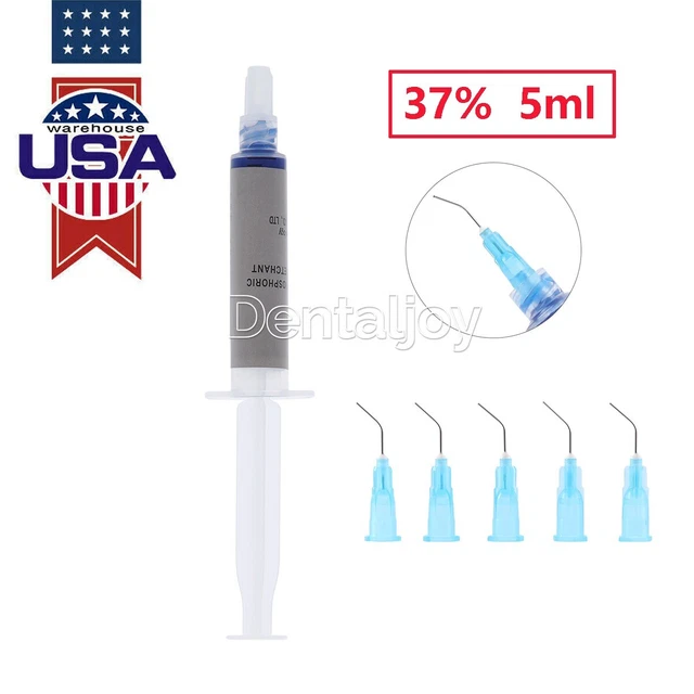 Dental Etchant 37% Phosphoric Acid Etching Silica Blue Gel For Adhesive