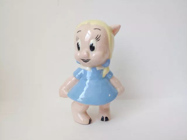 Vintage Evan K Shaw pottery figurine Looney Tunes Warner Bros Petunia Pig