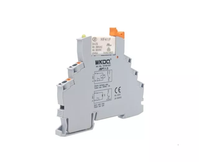 Relay SPDT 24 VDC w Socket, Single Pole Double Throw, Output up to 6A 250V