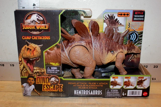 FIGURINE KENTROSAURUS JURASSIC World Camp Cretaceous Escape Roar Attack