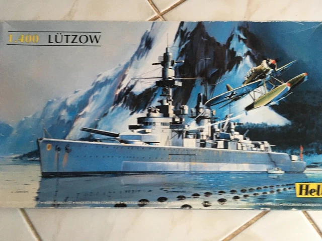 RARE - CROISEUR LÜTZOW - Kit Heller 81047- 1/400