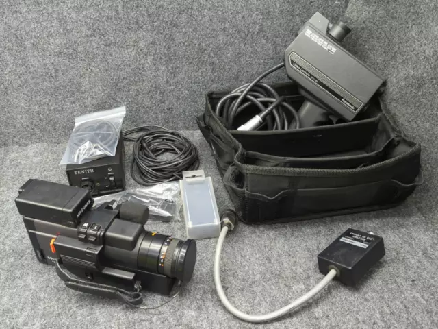 Magnavox VR8278BK01 & Panasonic WV-450 Video Camera W/ Zenith TV Adapter