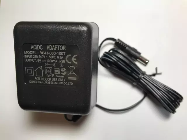 Replacement 6V DC 1000mA AC Adaptor Transformer Charger for FLH480608 Kids Car