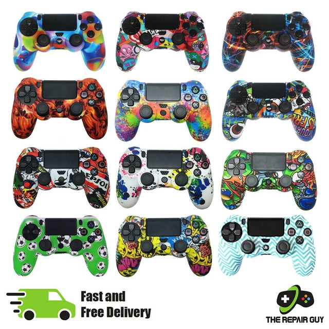 Graffiti Silicone PS4 Controller Cover Skin Protective Rubber Grip PlayStation 4