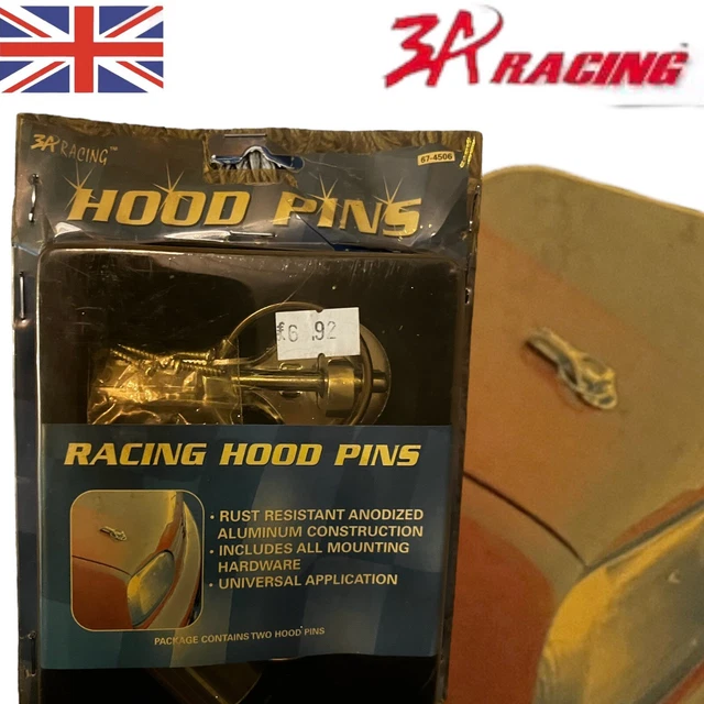 3A Racing 674-506 - Kit blocco cofano in metallo da corsa - auto d'epoca