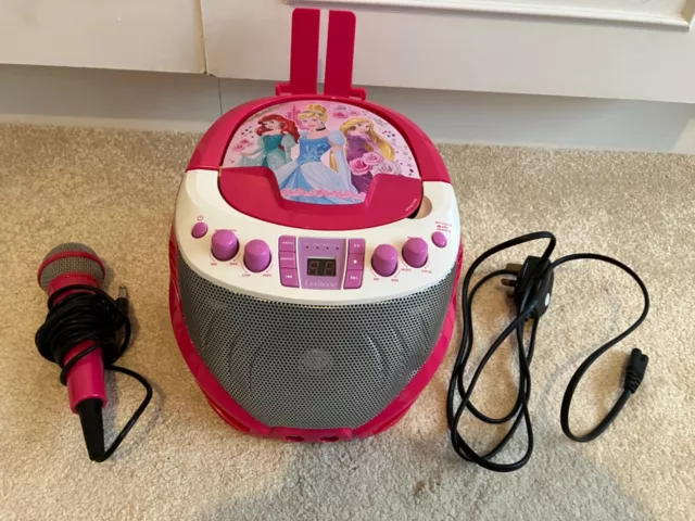 Lexibook Disney princess CD player/radio with microphone pink excellent conditi