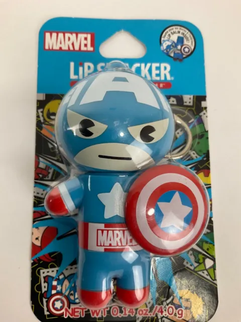Marvel Lip Smacker Lip Balm Captain America: Red, White & Blueberry 0.14 oz