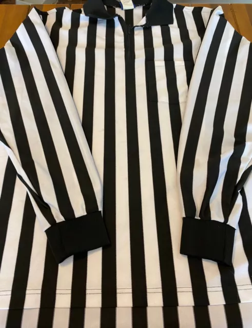 Dalco Athletic 100% Polyester 2XL Black And White Referee T Shirt Made in USA