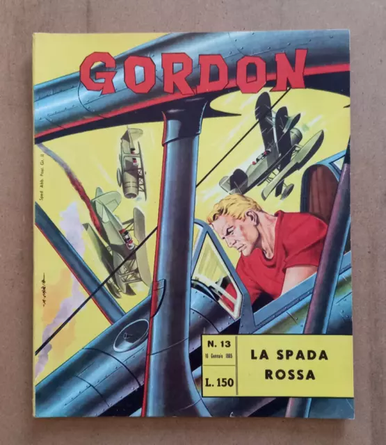 FUMETTO GORDON n.13 del 16 Gennaio 1965 LA SPADA ROSSA F.lli Spada