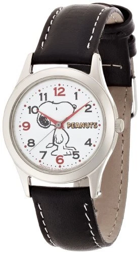 [Citizen Q & Q] watch analog Snoopy waterproof leather belt AA95-9854 Lad...