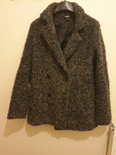 Manteau mi-long femme en coton couleur gris Hiver taille xs occasion
