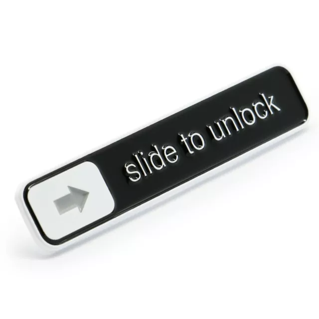 Apple iOS Enamel Pin - Slide to Unlock - iPhone Developer UX WWDC
