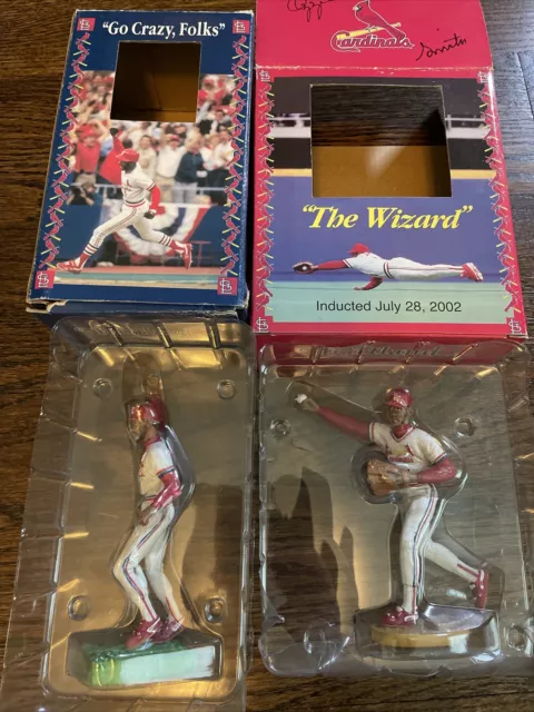 St. Louis Cardinals OZZIE SMITH Hall of Fame Replica Statue SGA *BROKEN  with Box