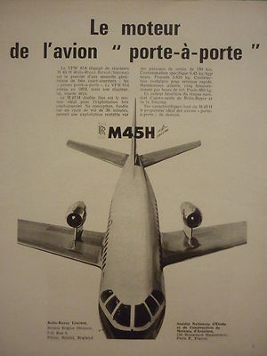 1970 DEPLIANT PUB SNECMA HISPANO-SUIZA SPAD BRAKE CONTROL SYSTEM CONCORDE SST 