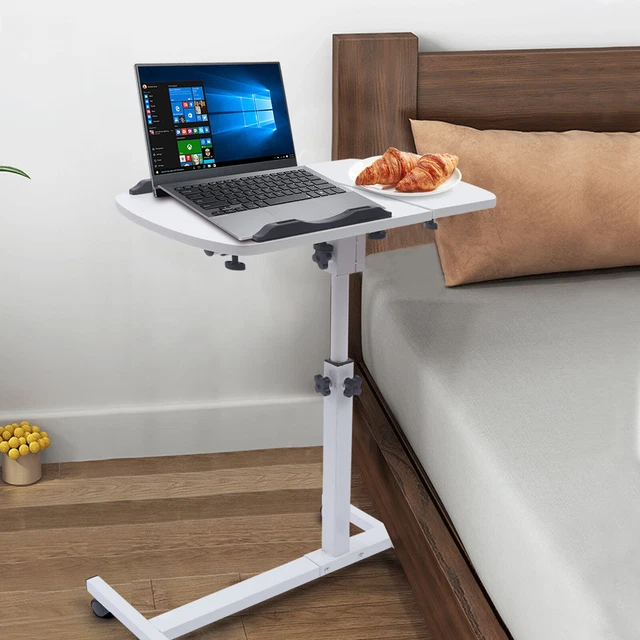ADJUSTABLE LAPTOP TABLE Height Stand Up Rolling Lift Workstation