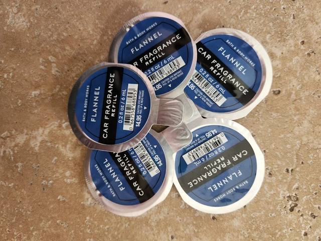 Bath & and Body Works Scentportable Car Fragrance Refill Flannel Lot 5