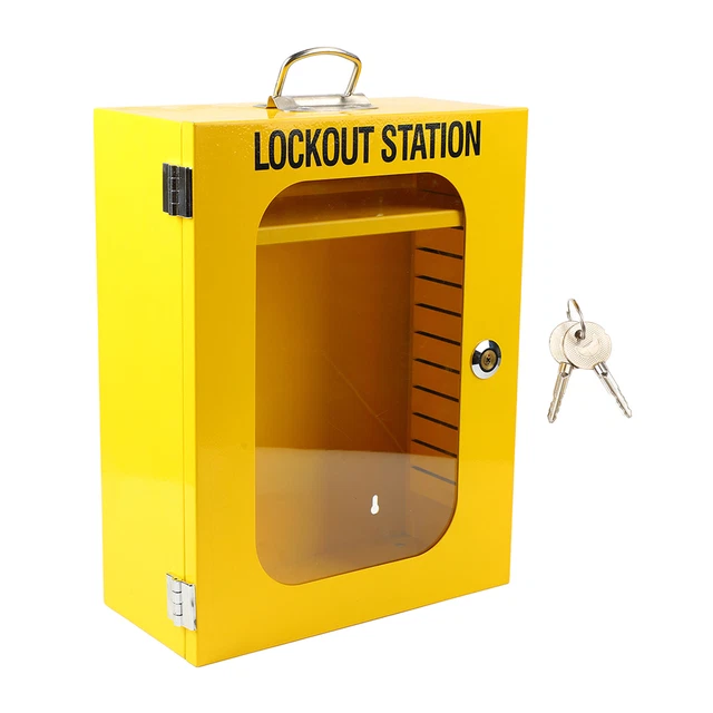 Lockout Tagout Station da parete costruzione in acciaio resistente scatola LOTO SDS 3