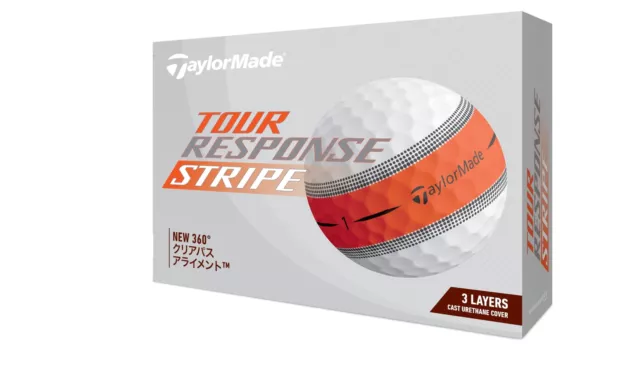 TaylorMade TMJ24 Tour Response Stripe ORG 12 pieces Orange Golf ball 2024 model