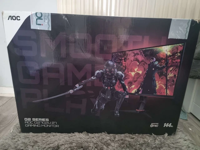 AOC Q27G2U/BK Quad HD 27" 144Hz VA Gaming Monitor - Black & Red (MINT CONDITION)