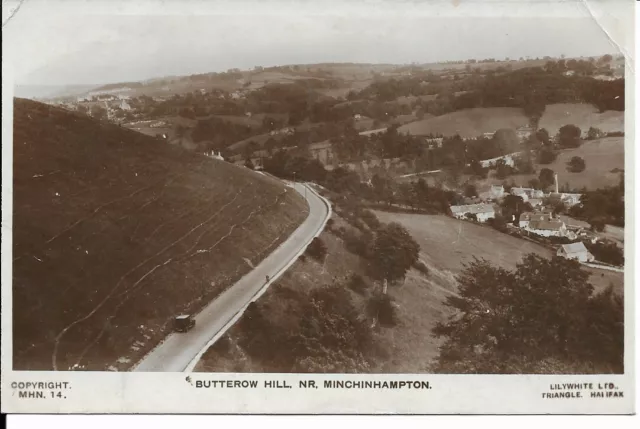 Butterow Hill - nr Minchinhampton - Gloucestershire - 1936 Postcard (212)