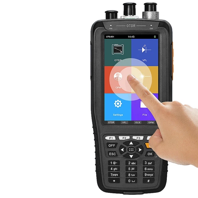 OTDR completo con supporto software PC per la generazione di report di test