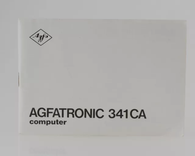 Mode D 'em Ploi Agfatronic 341CA 341 Environ Ordinateur