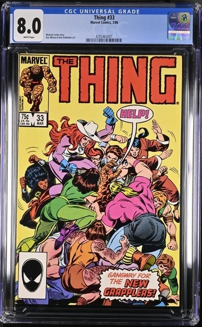 The Thing #33 1986 Marvel Comic Book CGC 8.0