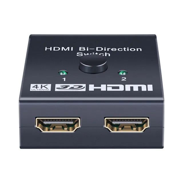 2 in 1 In Out UHD 4K Bi Direction HDMI 2.0 Switch Switcher Splitter Hub HDCP 3D 3
