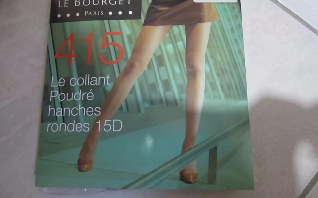 Collant Le Bourget Poudre Hanches Rondes 15 Deniers - Taille 2 (38/42), Couleur Volcan