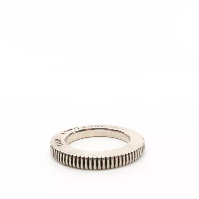 King Baby Studio Thin Coin Edge Band Ring Fine Silver .925 Size 10