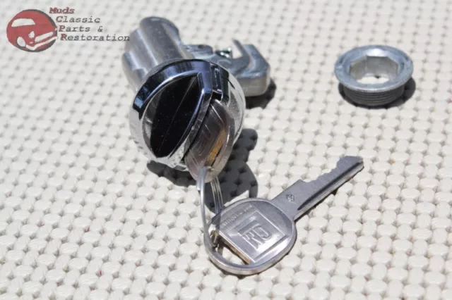 1969 Camaro Chevelle El Camino Glovebox Door Lock Key Set Oval Later Style Keys