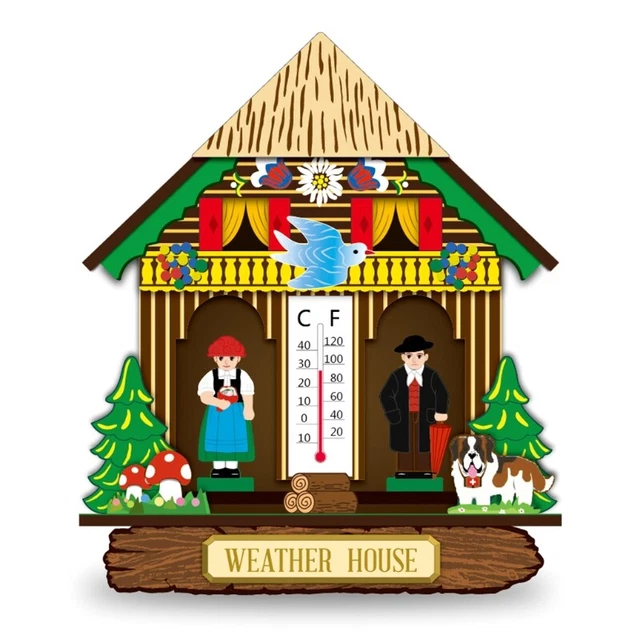 Barometer Wall Mounted Weather Hygrometer Decor