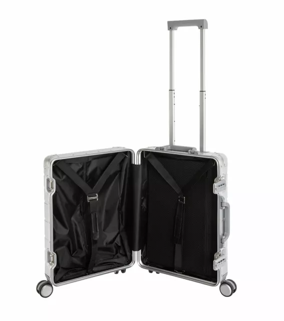 Travelhouse Oslo - Aluminum Trolley Handgepäck Reisekoffer Bordkoffer Silber 2