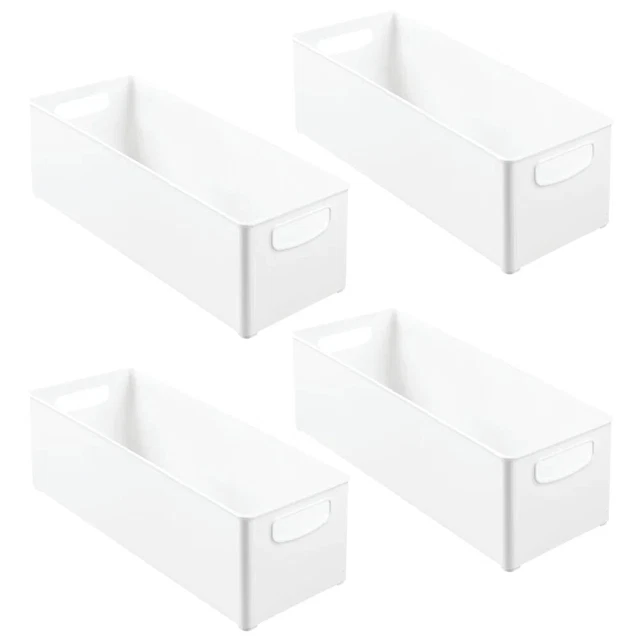 MDESIGN PLASTIC OFFICE Supply Organizer, Storage Holder Bin, 4 Pack