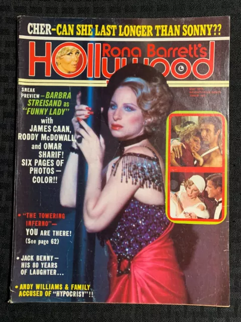 1975 May RONA BARRETT"S HOLLYWOOD Magazine VG 4.0 Barbra Streisand / James Caan