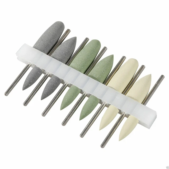 12*Dental Tungsten Carbide Steel Burs Cutters Shapes Tips Marathon Polisher HP-4