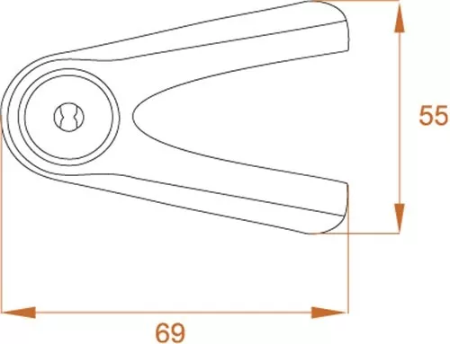 Kovix KVZ1 fluo orange 6mm Pin Bremsscheibenschloss, Motorrad Schloss 3