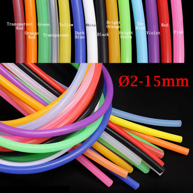 Silicone Vacuum Hose Pipe Food Grade Tube Soft Rubber Pipe Soft -Multiple Colors