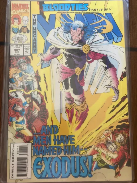 The Uncanny X-Men Comic #307 Dec 1993 Bloodties part 4/5- like new condition