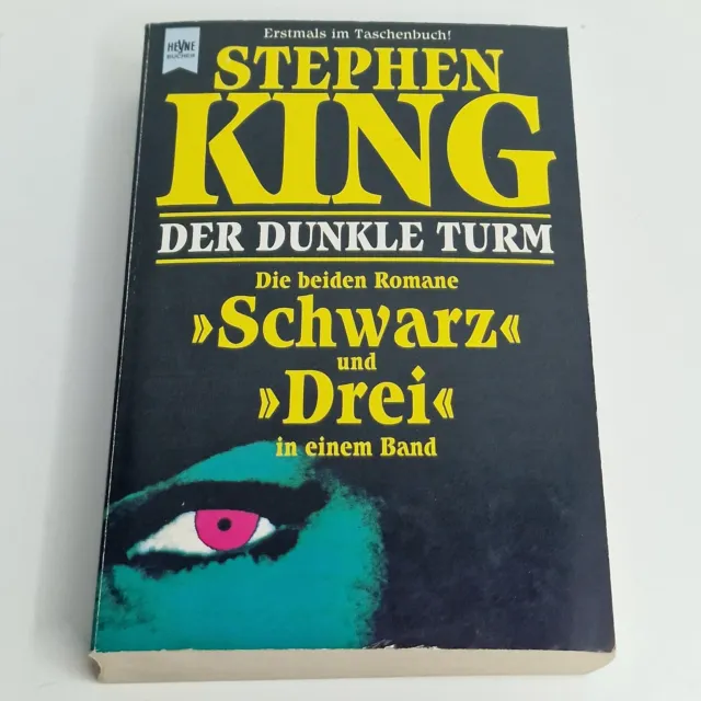 Stephen King DER DUNKLE TURM die beiden Romane Schwarz und Drei in einem Band