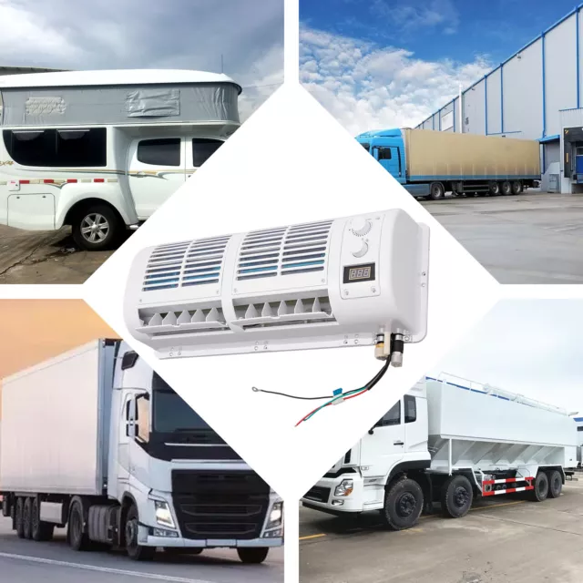 LCD 12V AUTO Klimaanlage Kit Klein Hanging Air Conditioner Für Car Caravan Truck 3